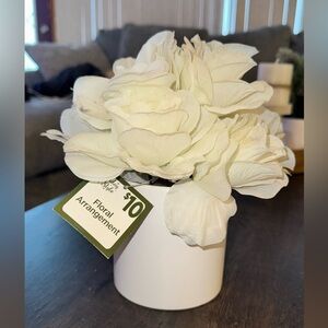 T.J.Maxx Cream Faux Floral Arrangement